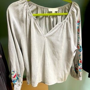 LoveStitch embroidered cotton tunic.